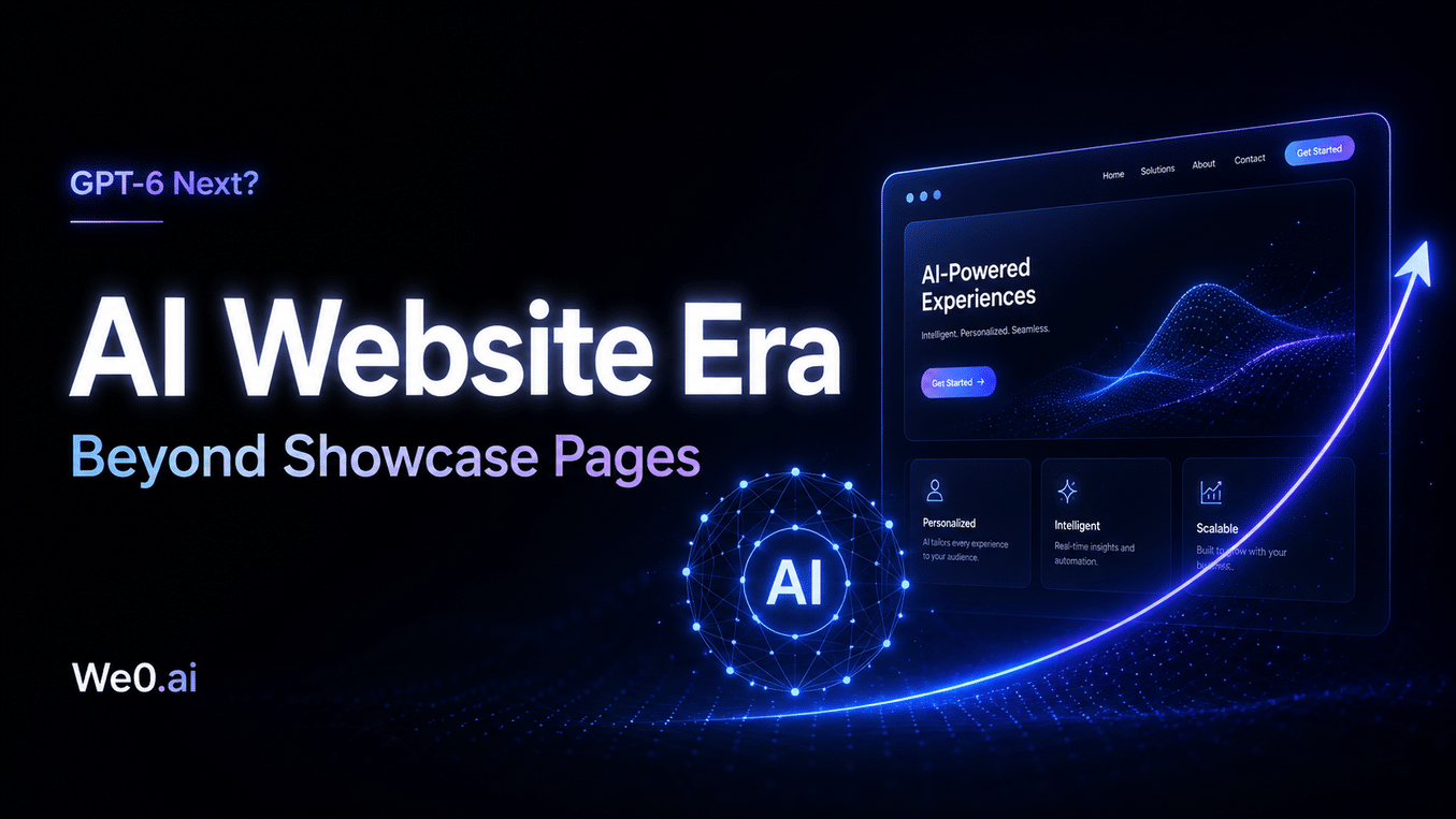 How Should Corporate Websites Prepare for the GPT-6 Era? A Guide to AI Websites and Growth Loops | We0.ai