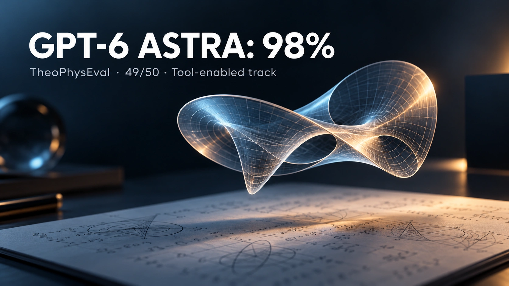 TheoPhysEvalの結果:GPT-6 Astraが50問の物理問題で98%を記録