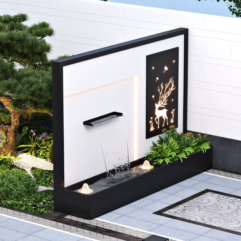 Aluminum Water Feature Wall