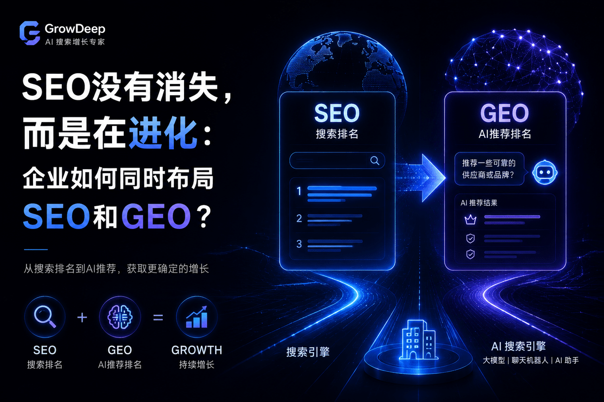 SEO没有消失，而是在进化：企业如何同时布局SEO和GEO？
