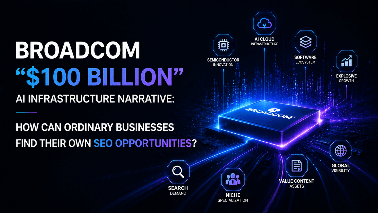 Broadcom“千亿美元”AI基础设施叙事:普通企业如何找到自己的 SEO 机会?