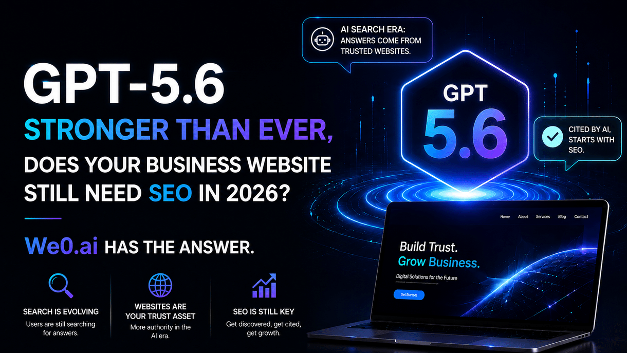 GPT-5.6 越来越强后，2026 年企业官网还有必要做 SEO 吗？We0.ai 给出答案