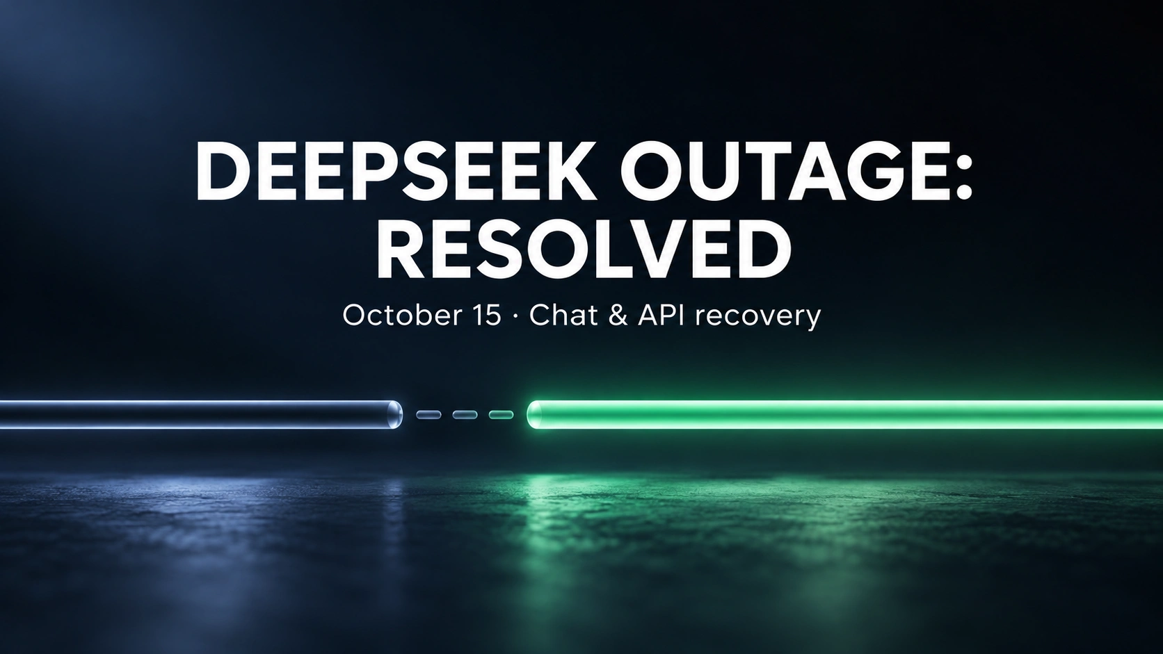 DeepSeek-Ausfall am 15. Oktober: Wiederherstellung, API-Fehler und Harness