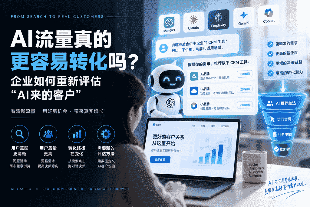 AI流量真的更容易转化吗？企业如何重新评估“AI来的客户”