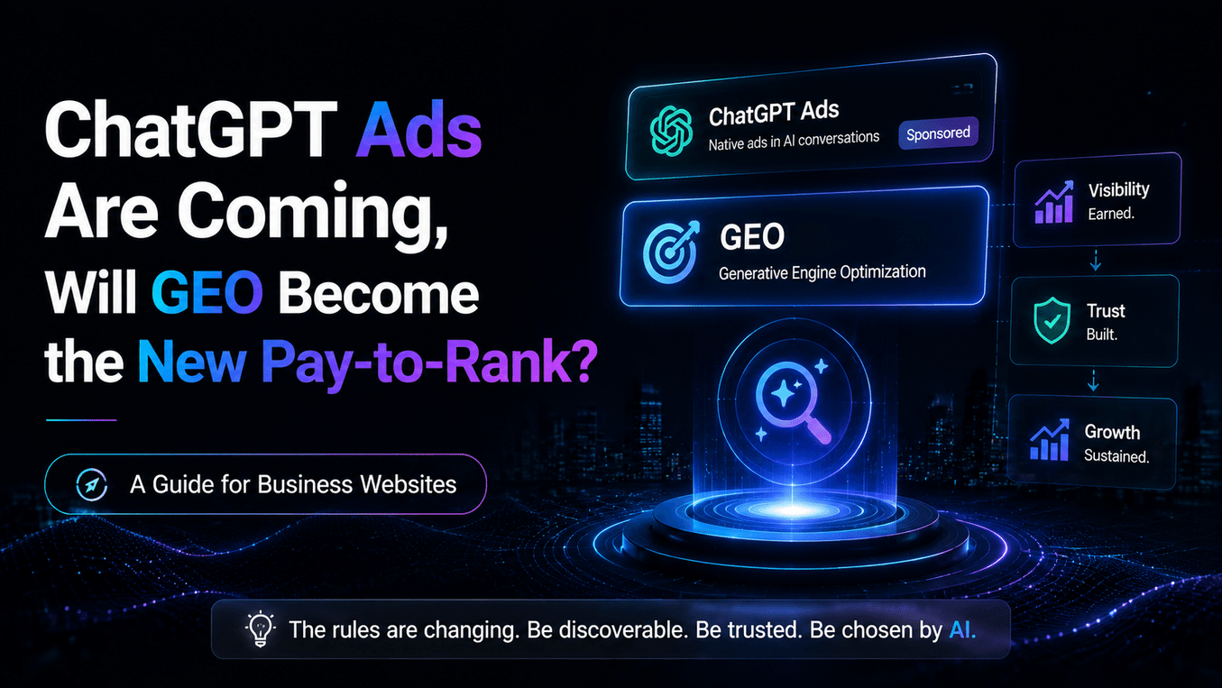 ChatGPT 广告来了，GEO 会不会变成新的竞价排名？——企业官网的应对指南
