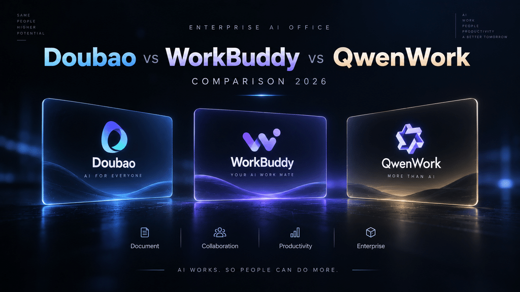 Doubao vs WorkBuddy vs QwenWork : comparaison des plateformes bureautiques d’IA pour entreprises en 2026