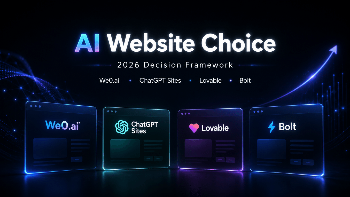 AIウェブサイト構築ツールの選び方:企業サイトの選定フレームワークとWe0.aiの導入アプローチ