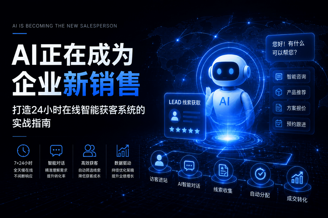 AI正在成为企业新销售:打造24小时在线智能获客系统的实战指南