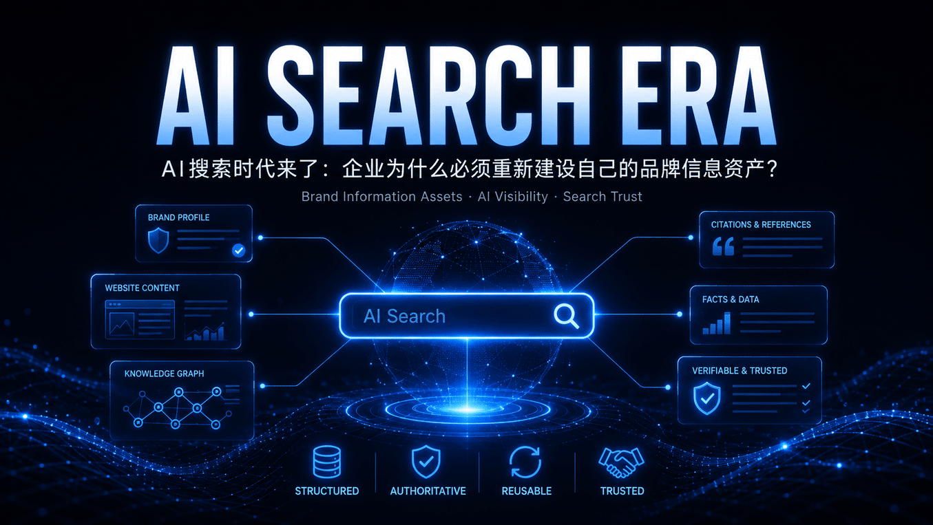 AI搜索时代来了：企业为什么必须重新建设自己的品牌信息资产？