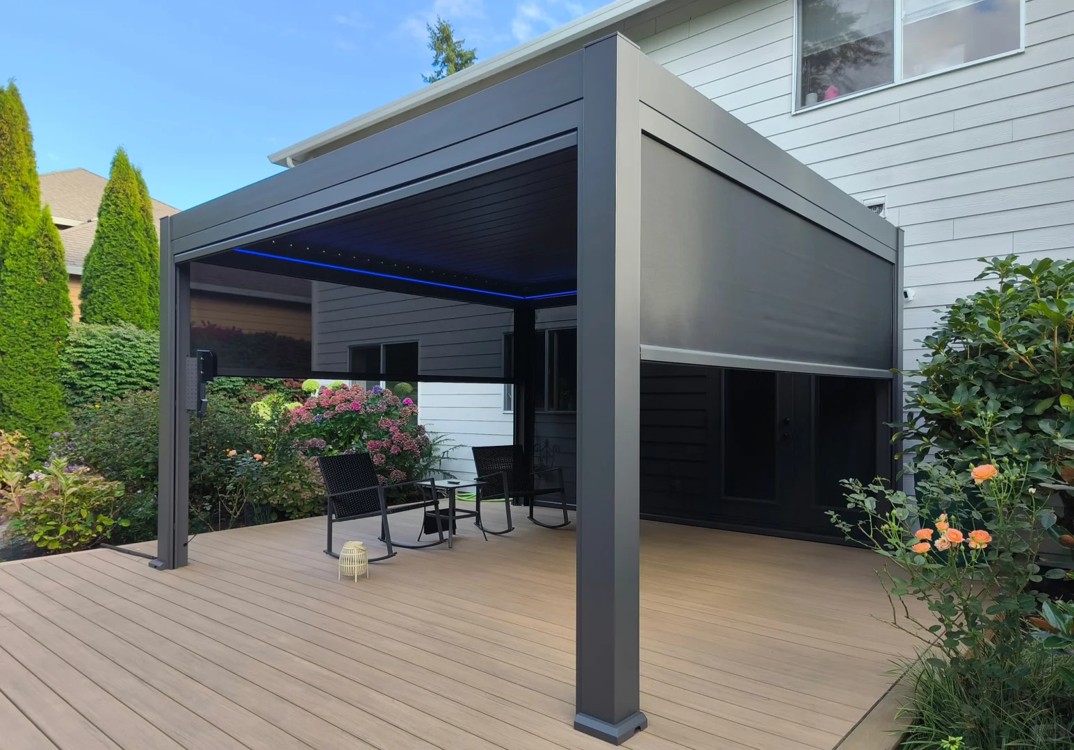 Motorized Bioclimatic Aluminum Pergola and Gazebo Systems