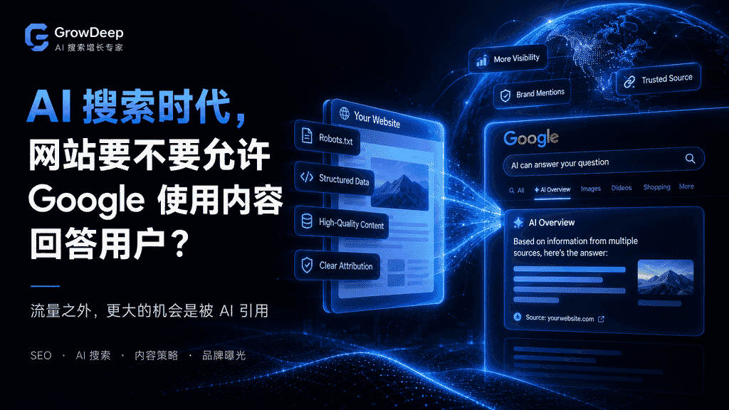 AI搜索时代，网站要不要允许 Google 使用内容回答用户？