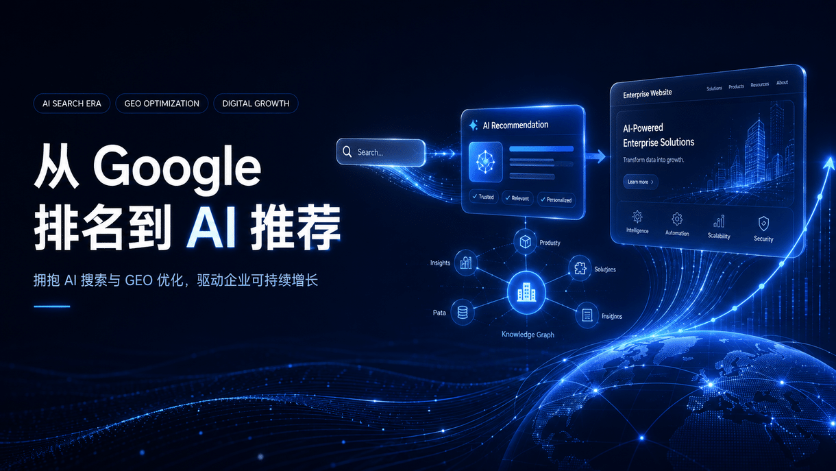 从 Google 排名到 AI 推荐：企业增长入口正在发生第三次迁移