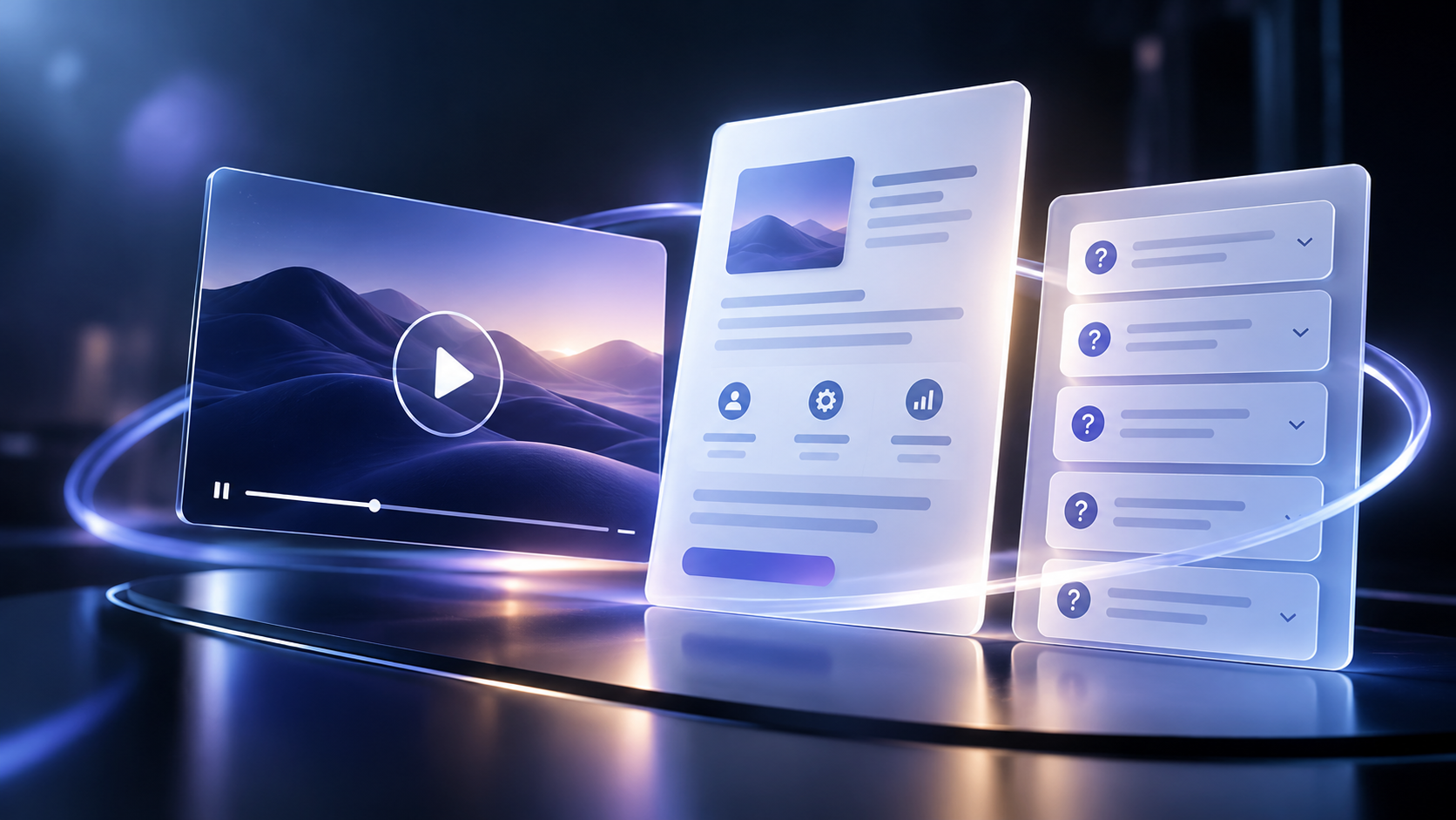 Por que o site ainda precisa de texto e FAQ além do vídeo de demonstração do produto?
