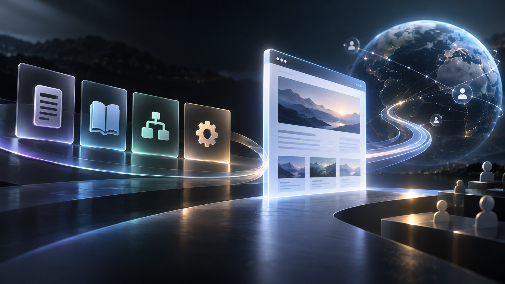 How to Choose an AI Knowledge Base Website Builder: We0, Notion, GitBook, and WordPress Compared