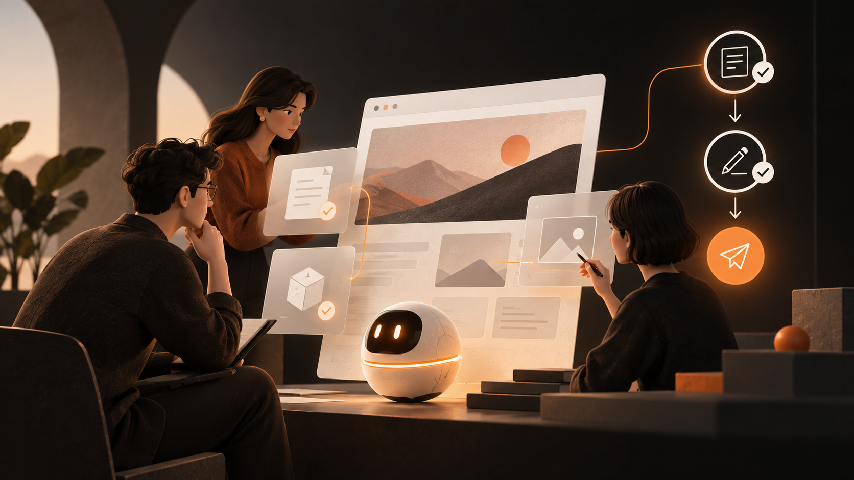官网协作怎么分工？AI 建站中的事实确认、表达修改与发布流程