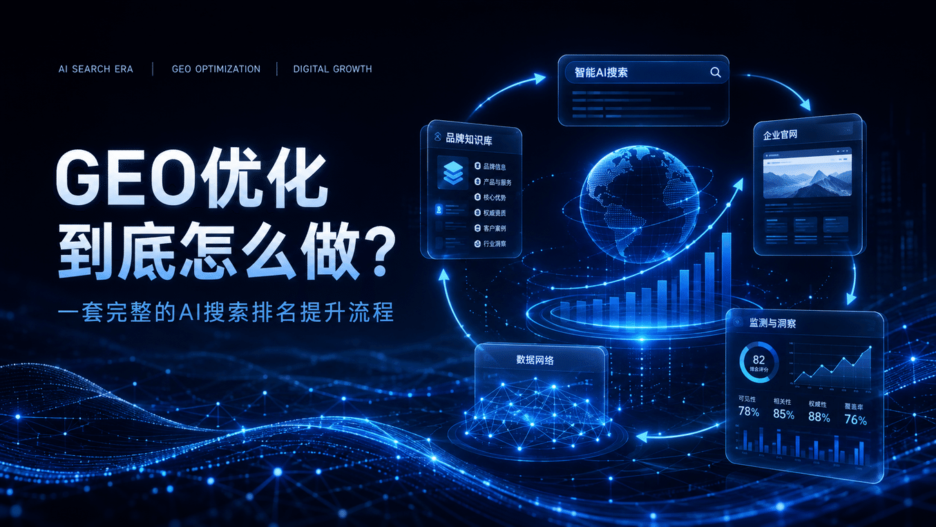 GEO优化到底怎么做?一套完整的AI搜索排名提升流程